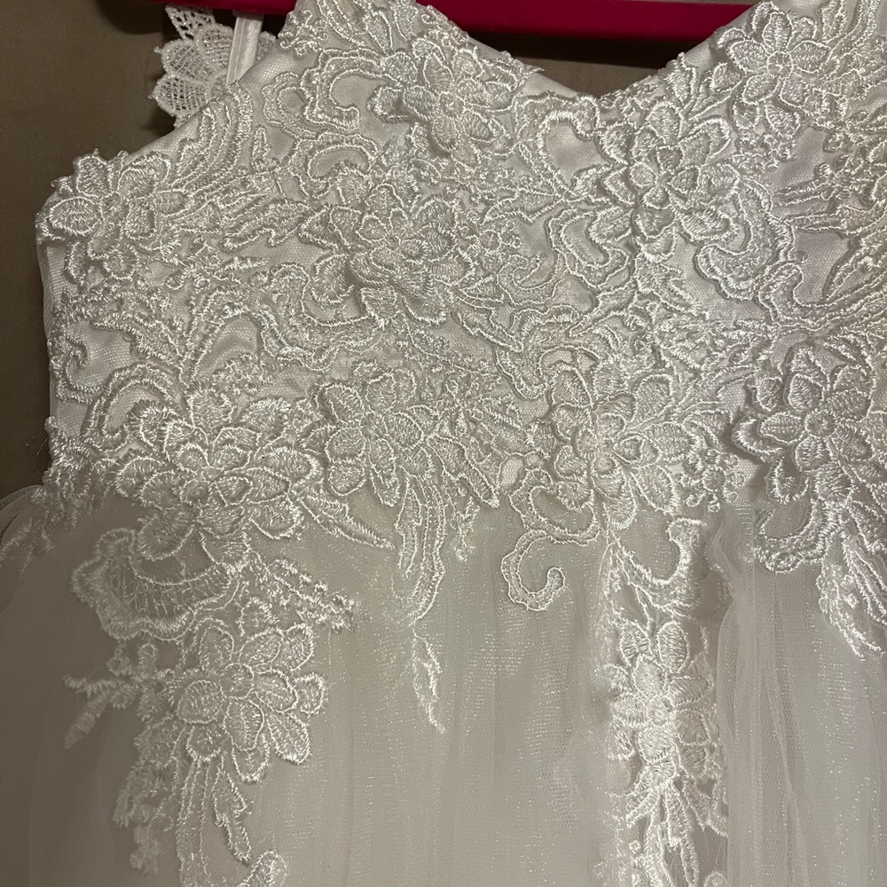 ivory flower girl dress - Picture 2 of 5